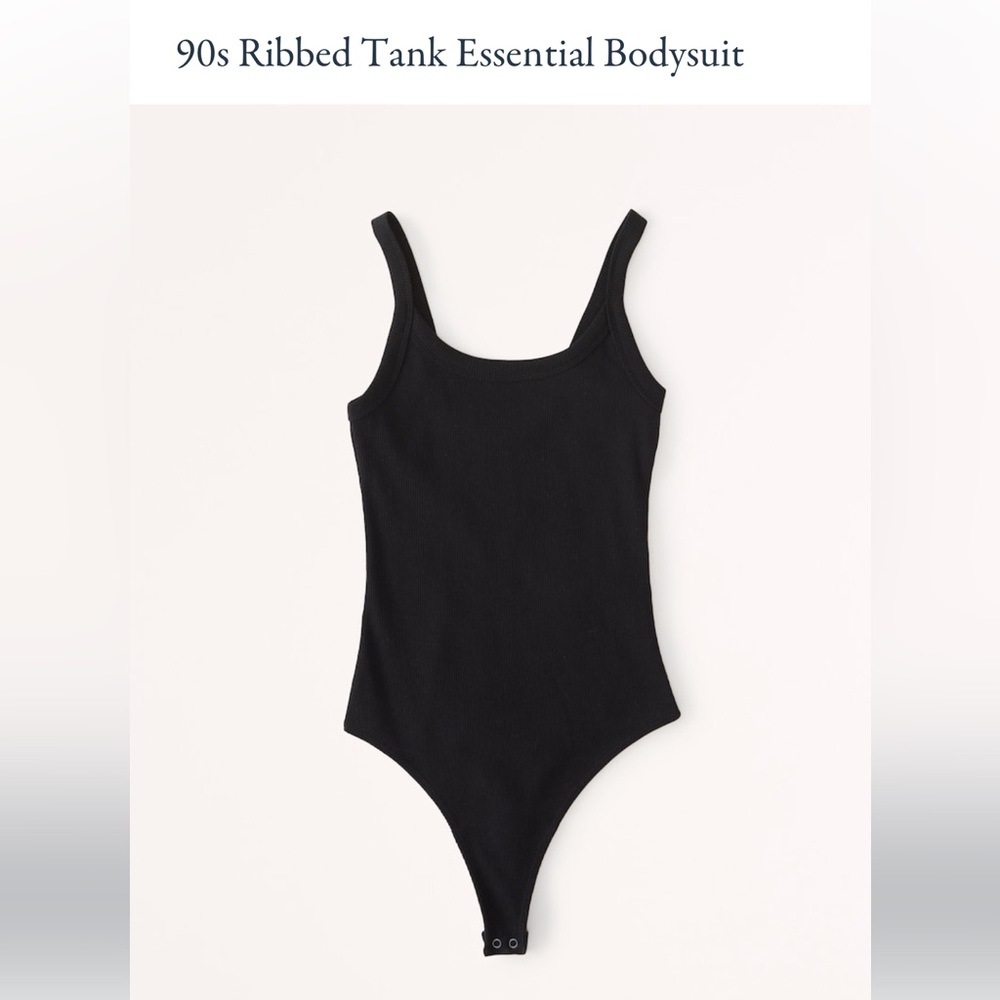 Abercrombie & Fitch Black Tank Bodysuit